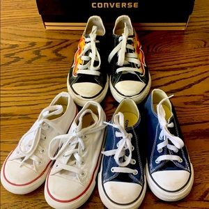 3 pair (young boys-size:10) Converse All ⭐️ Star